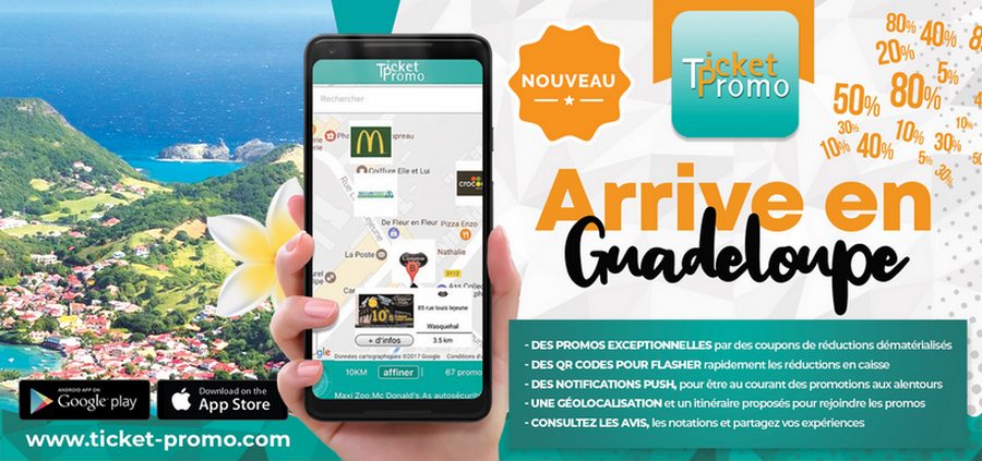 Ticket Promo arrive en Guadeloupe