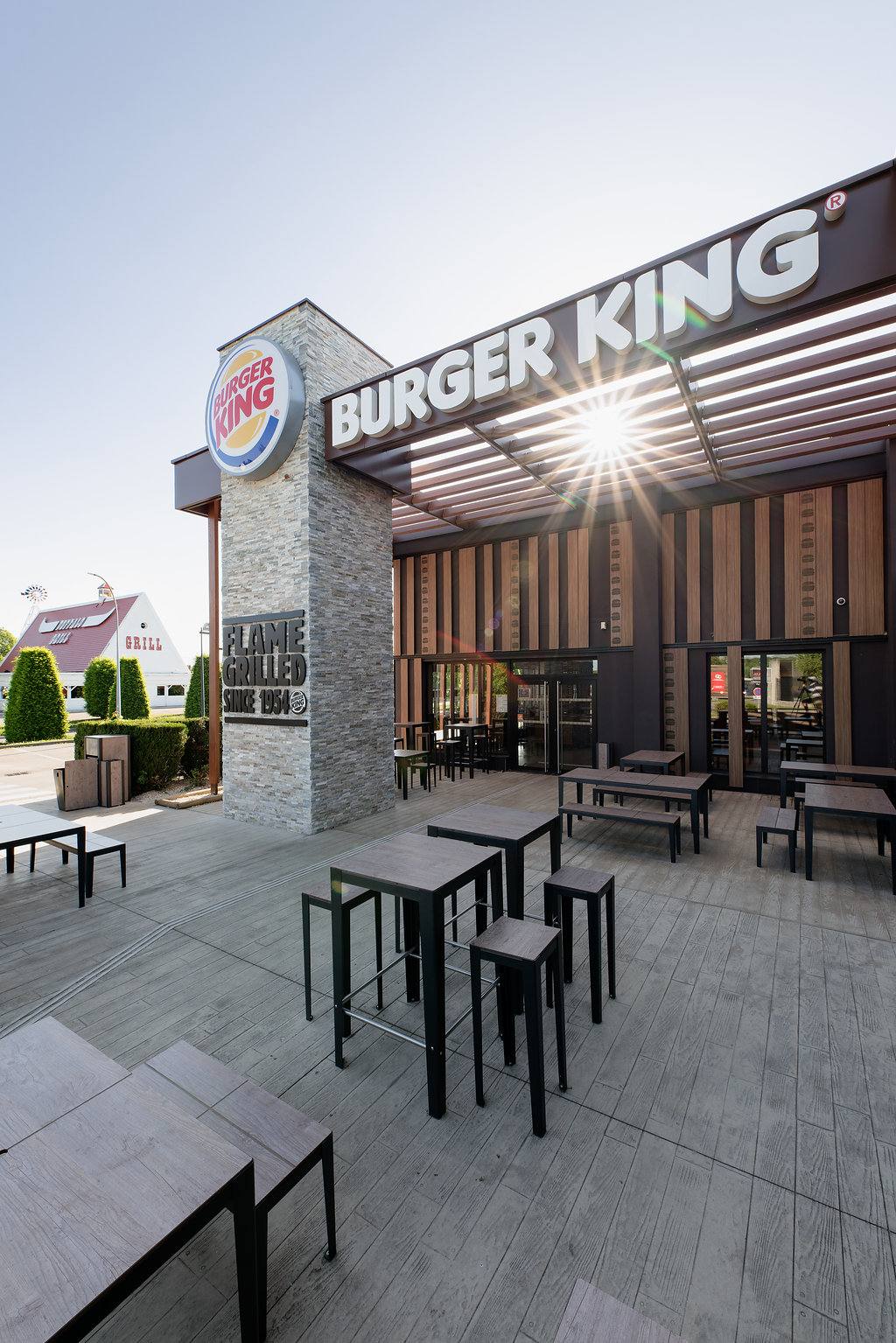 extérieur restaurant franchisé Burger king