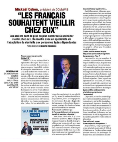 Vieillir chez soi : un enjeu de société qui ouvre de nouvelles perspectives entrepreneuriales