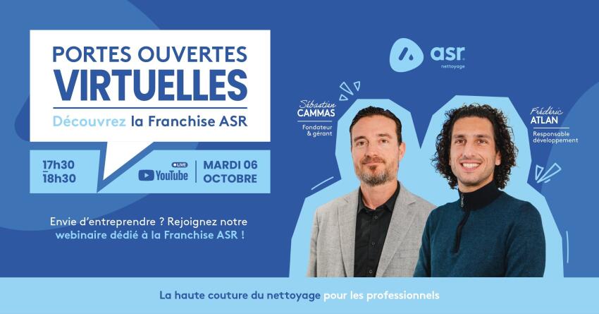 ASR Nettoyage organise un webinaire gratuit pour présenter son réseau de franchise