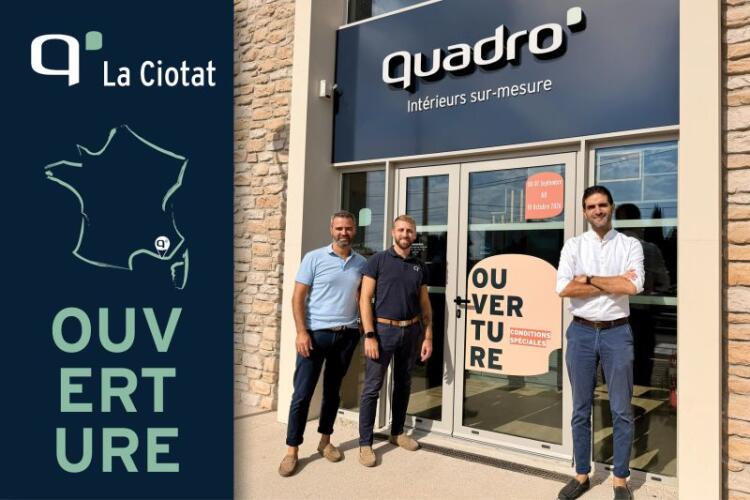 Quadro s’installe à La Ciotat : trois associés passent à l’étape de multi-franchisés
