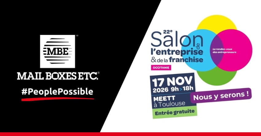 Mail Boxes Etc. recrute au Salon de la Franchise en Occitanie le 17 novembre : rendez-vous stand A15