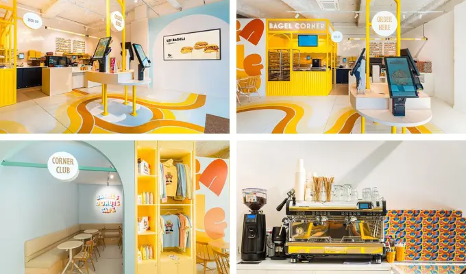 Illustrations Franchise Bagel Corner