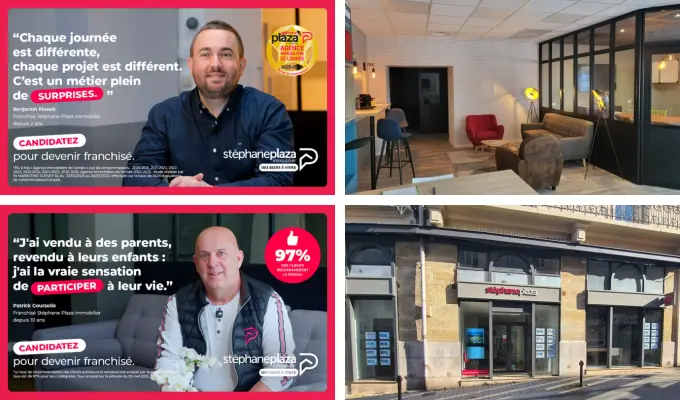 Illustrations Franchise Stéphane Plaza Immobilier