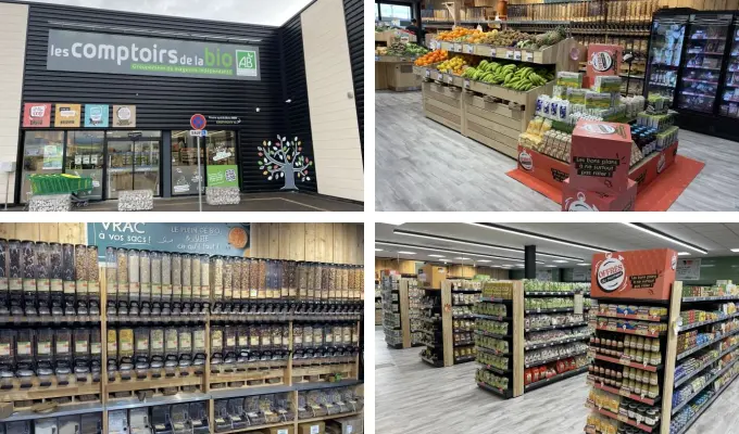 Illustrations Franchise Les Comptoirs de la Bio