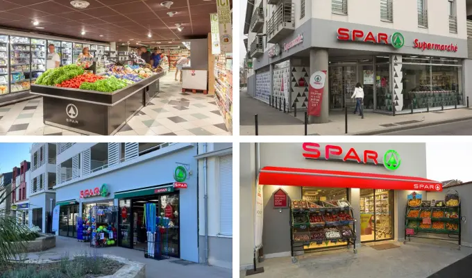 Illustrations Franchise Spar et Spar Supermarché