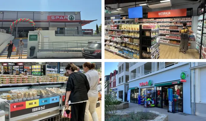 Illustrations Franchise Spar et Spar Supermarché