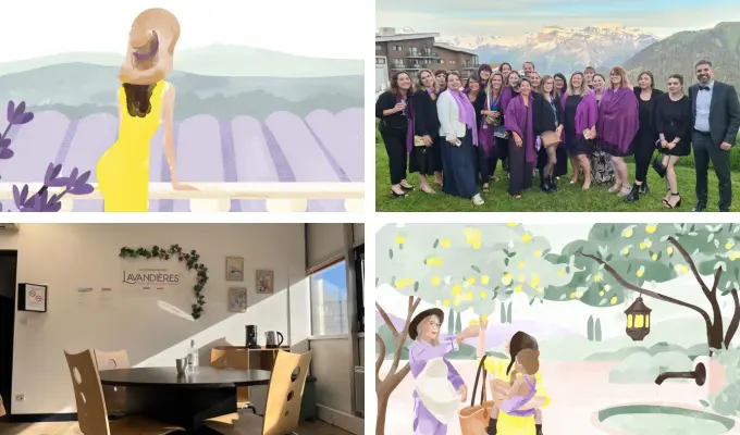 Illustrations Franchise La Compagnie des Lavandières