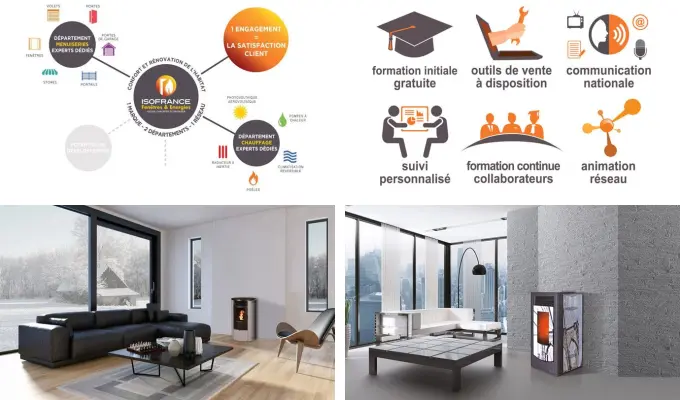 Illustrations Franchise ISOFRANCE Fenêtres et Energies