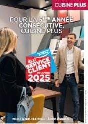 La marque CUISINE PLUS remporte de nouveau le label ‘’Élu Service Client de l’Année’’