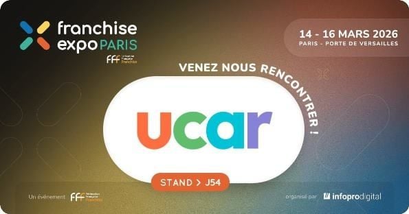 Ucar recrute au salon Franchise Expo Paris 2026 du 14 au 16 mars