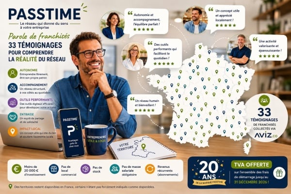 PASSTIME : entreprendre avec un concept éprouvé et l’appui d’un réseau