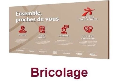 Brico Cash bénéficie de la nouvelle identité de marque du Groupement Les Mousquetaires