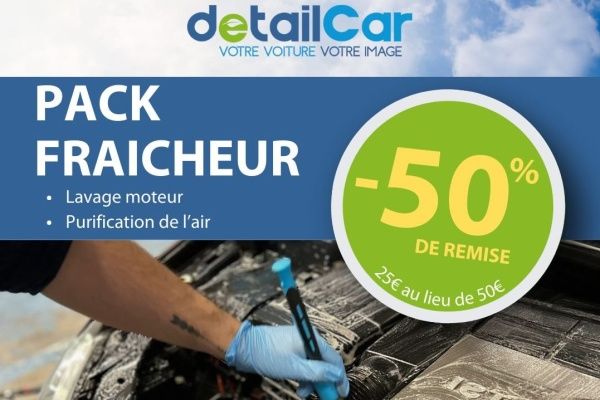 DetailCar offre le Pack Fraîcheur à moitié prix