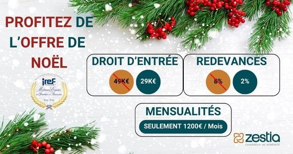 La franchise Zestia propose une offre exceptionnelle de Noël