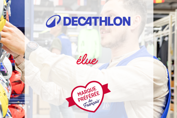 Decathlon élue marque préférée des Français dans la catégorie « enseignes de sport multimarques »