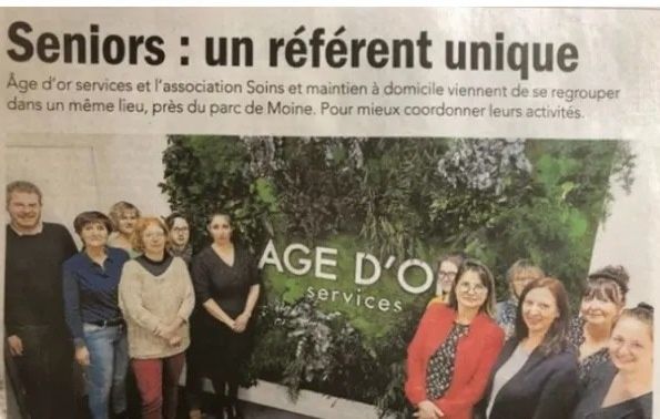 La franchise Age d'Or Services Cholet emménage dans de nouveaux locaux au cœur de la ville