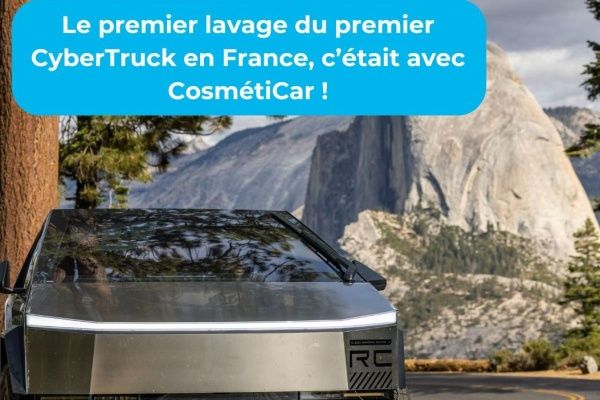 CosmétiCar : les premiers à laver un CyberTruck en France