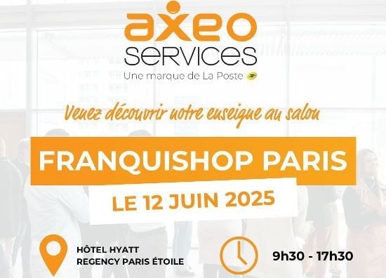 AXEO Services présentera son modèle à FranquiShop Paris, le 12 juin