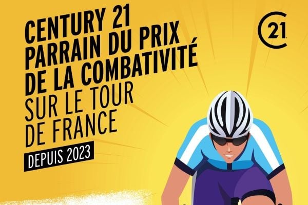 CENTURY 21, partenaire officiel du Tour de France et parrain du Prix de la Combativité