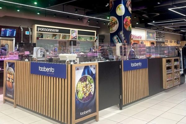 La franchise taobento ouvre son premier kiosque en GMS au Leclerc de Dainville