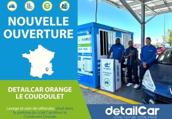 Nouvelle station de nettoyage écologique pour DetailCar à Orange