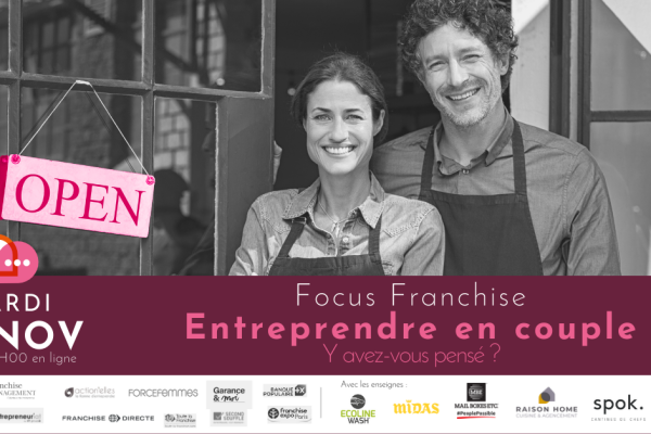 Entreprendre en couple en franchise : informez-vous !