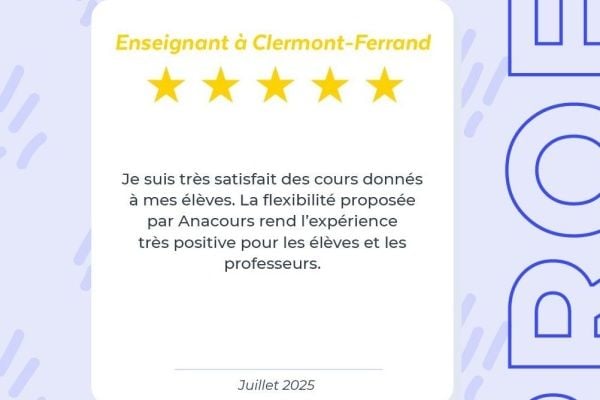 La franchise Anacours fête la Journée mondiale des enseignants