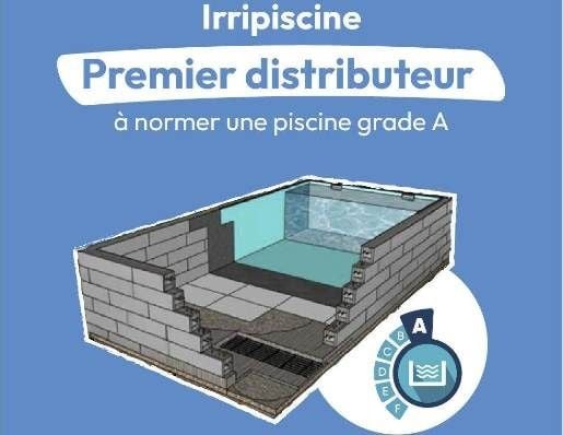 Irripiscine by Irrijardin innove en proposant la première piscine classe A
