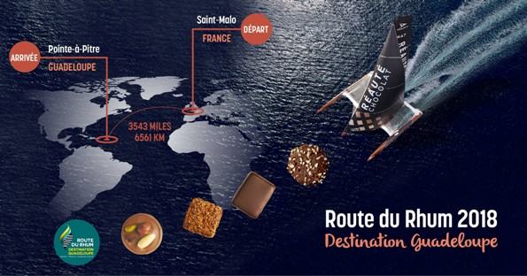 L’enseigne Réauté Chocolat sponsorise la célèbre course nautique « Route du Rhum 2018 »