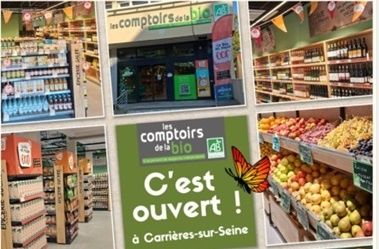 Les Comptoirs de la Bio renforce sa présence en Ile-de-France en ouvrant à Carrières-sur-Seine