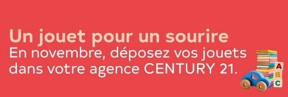 Les agences du réseau CENTURY 21 collectent les jeux durant le mois de novembre