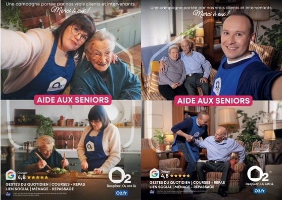 O2 valorise l’accompagnement des seniors via une campagne dédiée