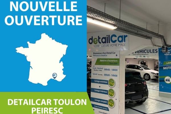 DetailCar étend son réseau de franchise avec une nouvelle agence à Toulon