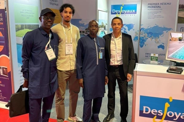L’enseigne Piscines Desjoyaux était présente au Sénégal lors du salon SENCON