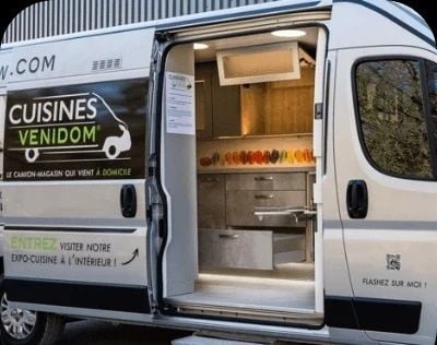 Cuisines Venidom, un magasin mobile qui se déplace chez le client