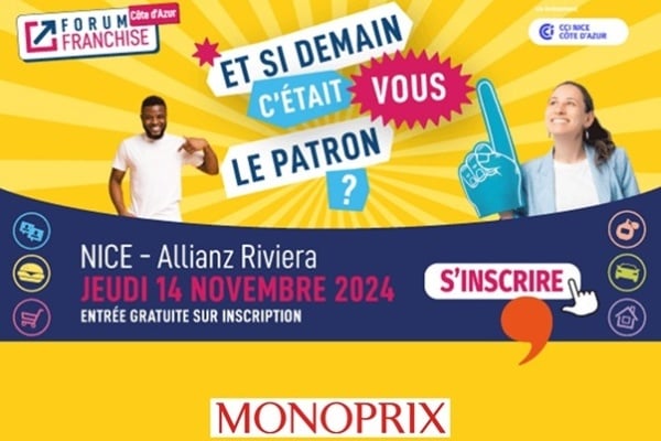 Rencontrez l’équipe monop’ le 14 novembre 2024 au Forum Franchise Côte d’Azur