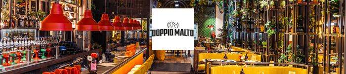 Doppio Malto propose une authentique expérience de dégustation de bière, exaltée par un menu composé de plats italiens et de viande à la hauteur. 