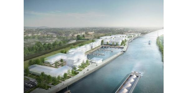 Un Éc'eau port fluvial urbain à Creil
